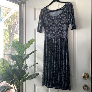 Lularoe Nicole geometric print dress